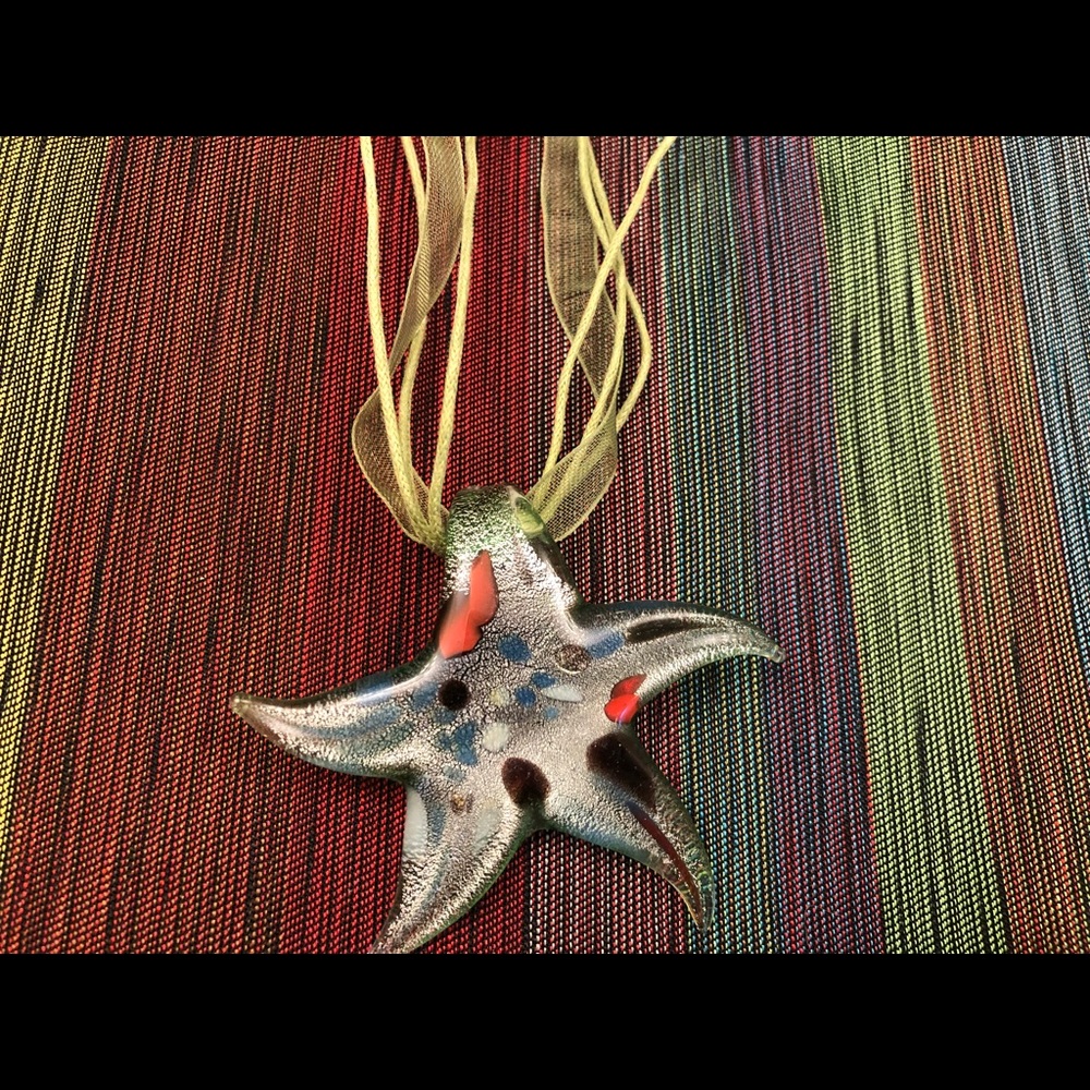 💚Glass star necklace 💚